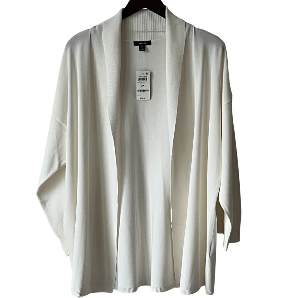 Alfani Plus Size Open-Front Cardigan, 2X